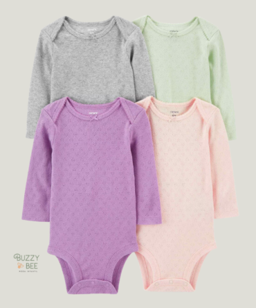 Kit body bebê 4 peças manga longa multicor | Carter's (cópia)