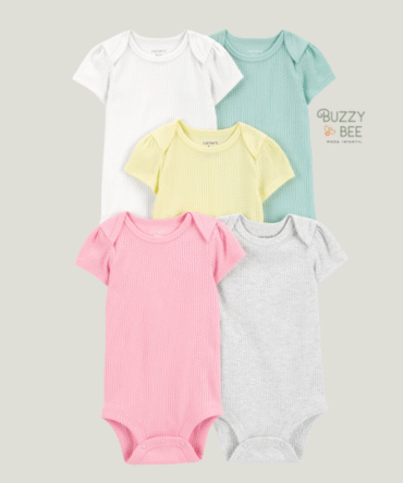 Kit body bebê 5 peças coruja e porco espinho multicolor | Carter's