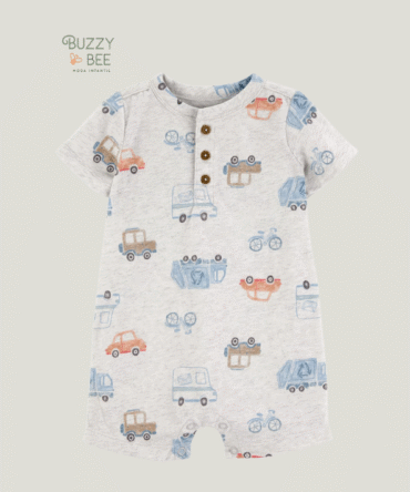 Macaquinho com botões estampa de carrinhos | Carter's