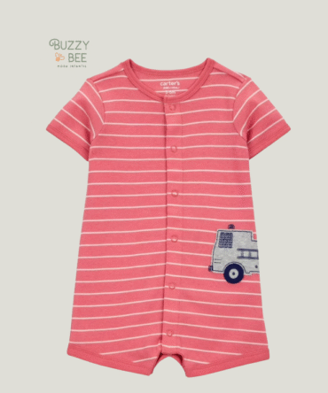 Macaquinho com botões estampa de bombeiro | Carter's