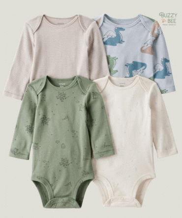 Kit body peças manga longa estampa de dragão| Carter's