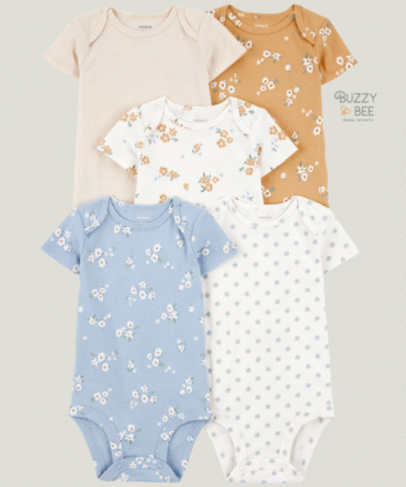 Kit body 5 peças florido | Carter's