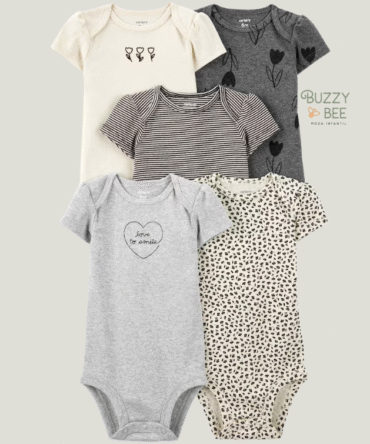 Kit body 5 peças love to smile multicor | Carter's