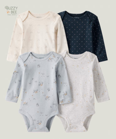 Kit body 4 peças cavalinhos multicor | Carter's